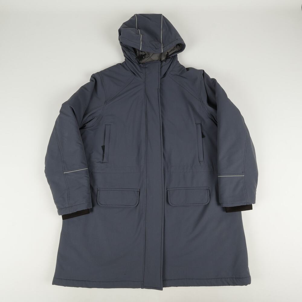 Duluth Trading Womens 2XL Coat Insulated Hooded Parka Slate Blue Thinsulate